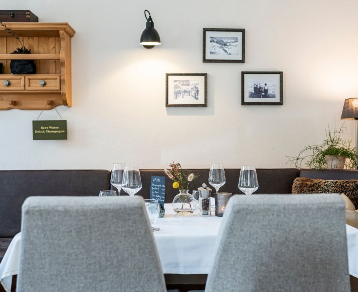 Restaurant für Halbpension und á la carte im Jagdhof