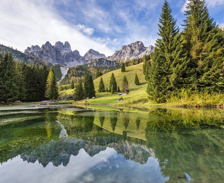 Kraftplatz Almsee in den Hofalmen