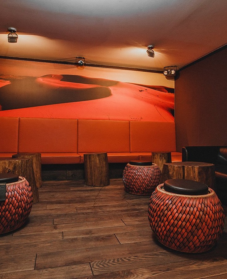 Gemütliche Lounge in der Kalahari Bar